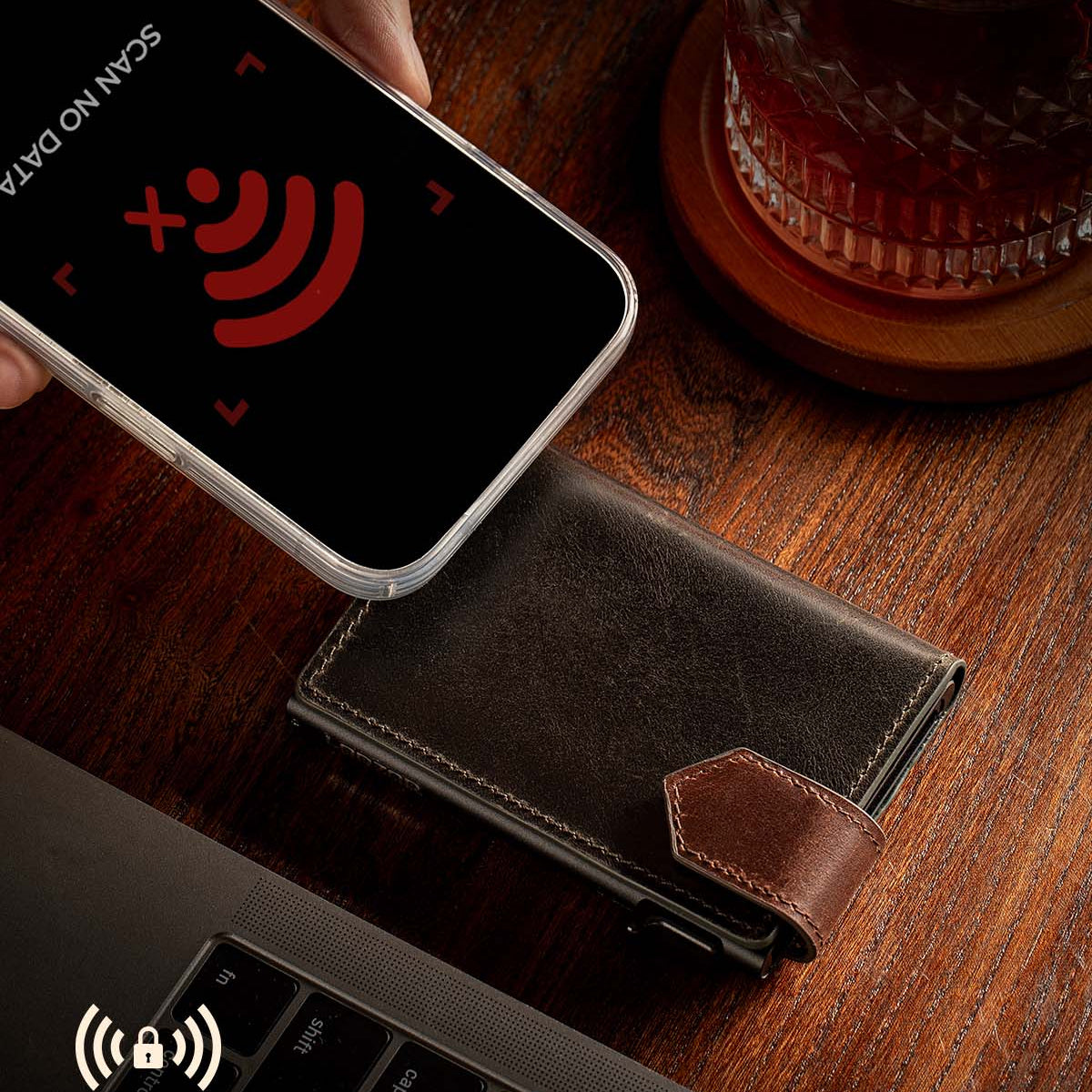 LORZOR Mens Leather Wallet GM4 真皮彈卡銀包