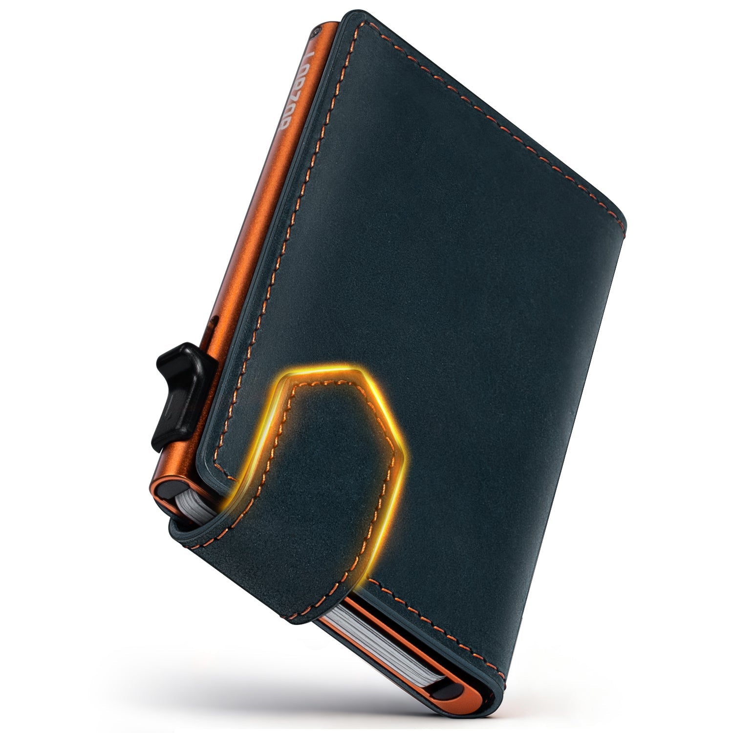 LORZOR Mens Leather Wallet GM4 真皮彈卡銀包