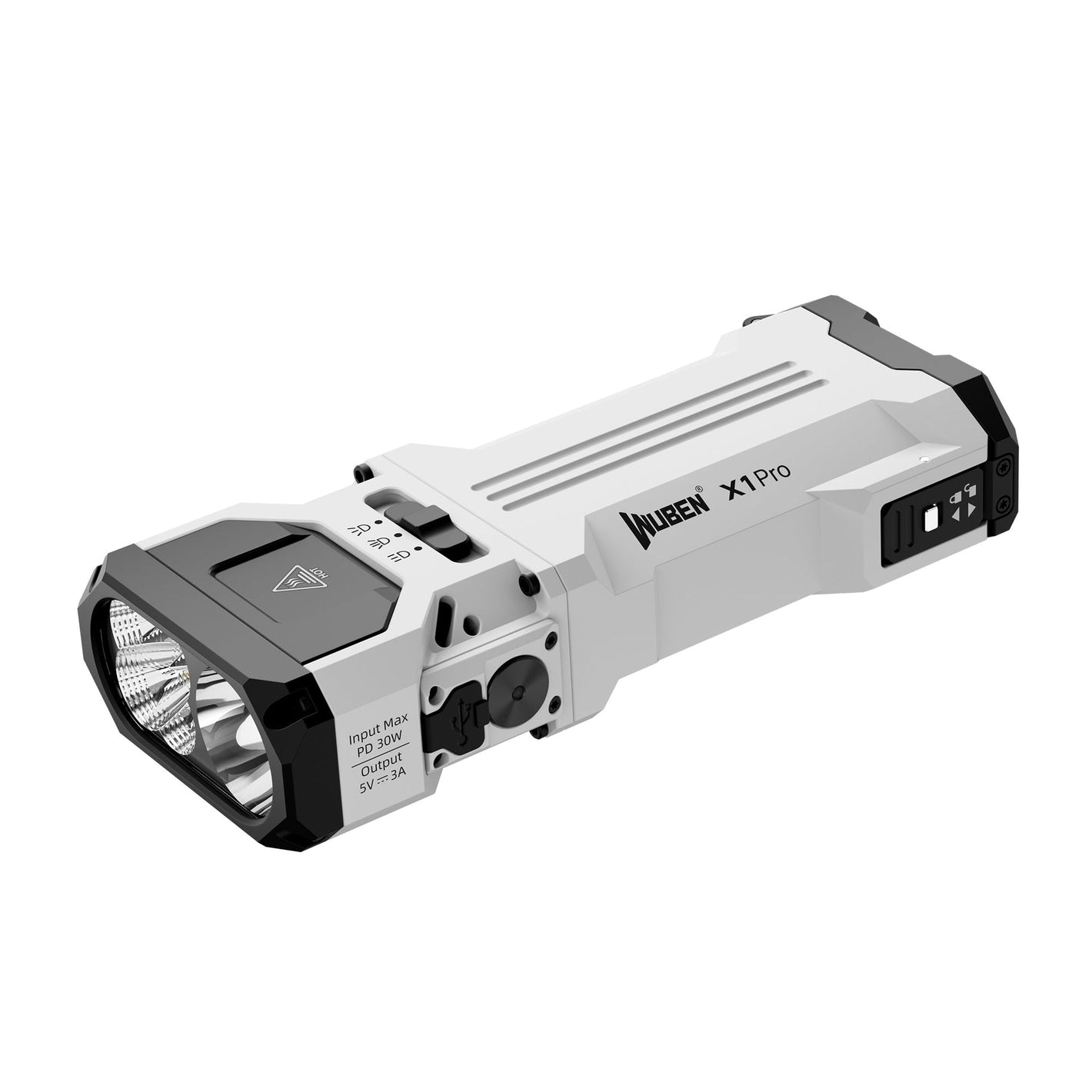 WUBEN X1 Pro 充電手電筒｜12300 流明｜雙光束遠射＋泛光