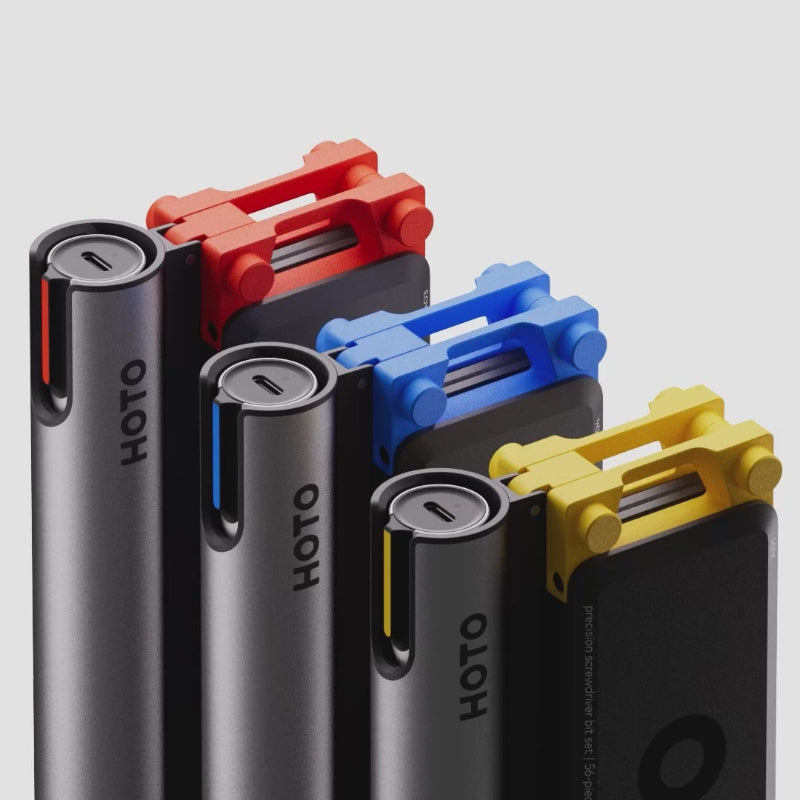 HOTO Snapbloq S‑A01｜無刷精密電動螺絲批套裝｜0.5Nm 三段扭力｜Type‑C 充電