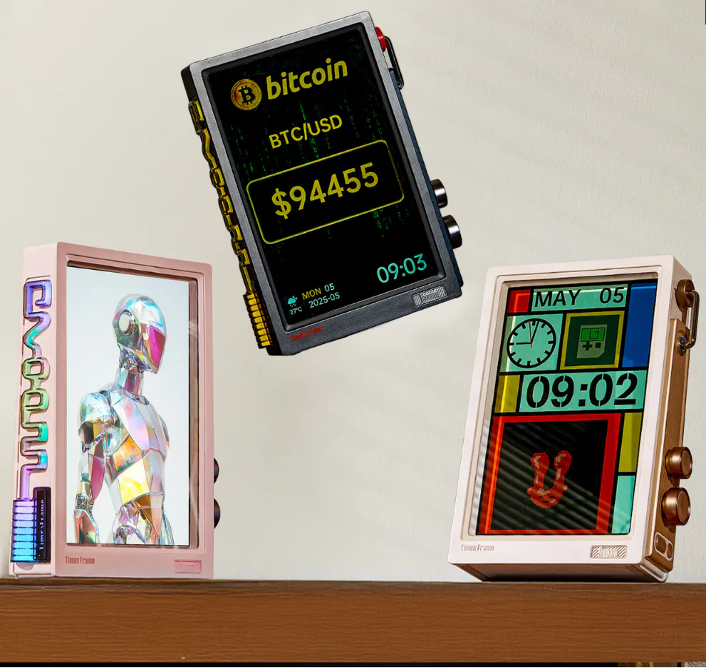 DIVOOM Times Frame 智能透明數碼相框透明懸浮視覺