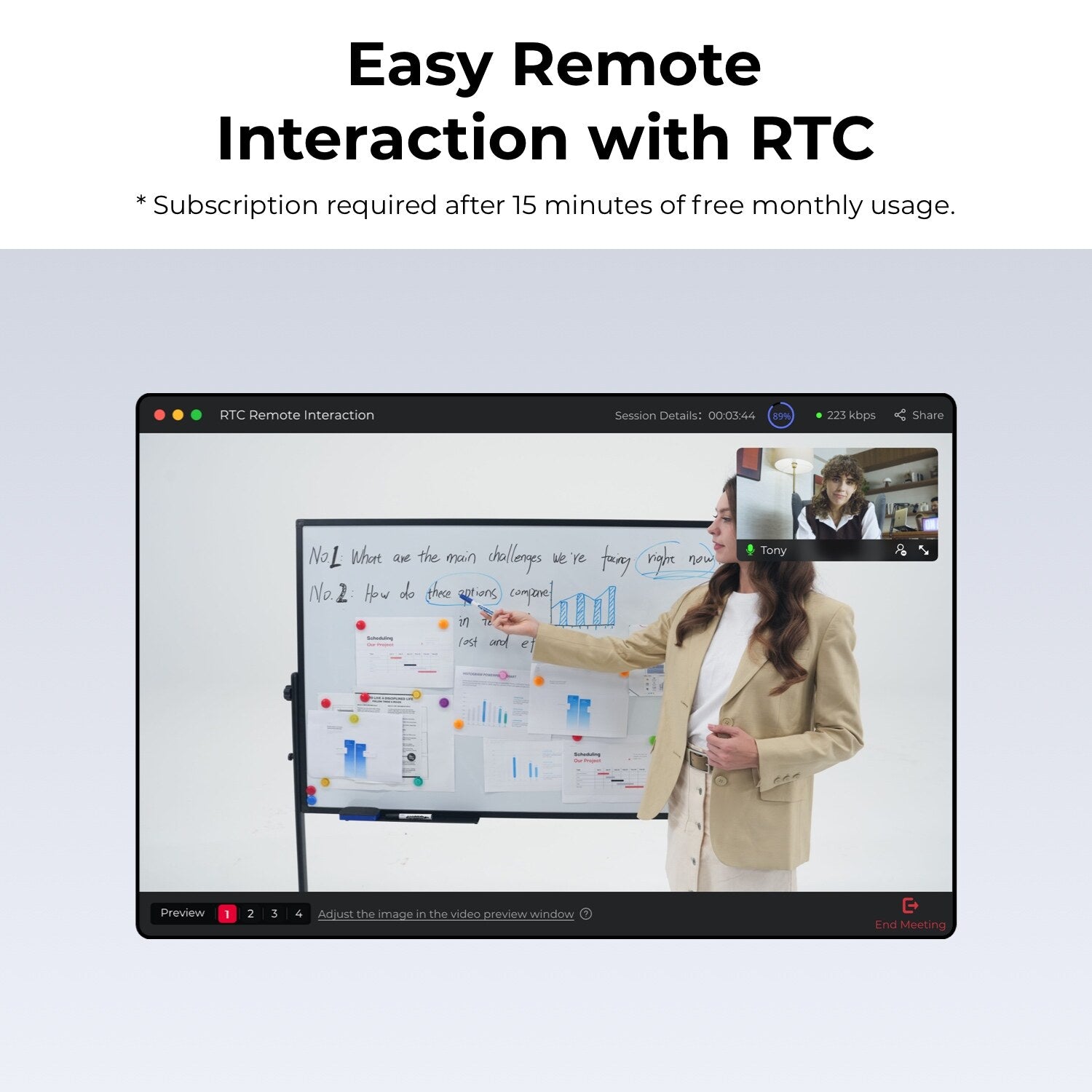 OBSBOT Tiny 3－AI 4K PTZ 網絡攝影機產品
