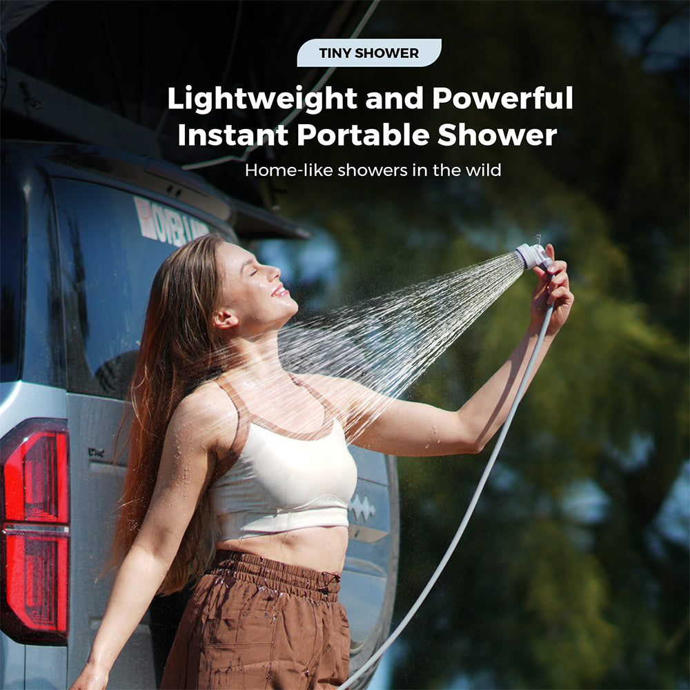 FLEXTAIL Tiny Shower 迷你戶外淋浴器產品場景圖