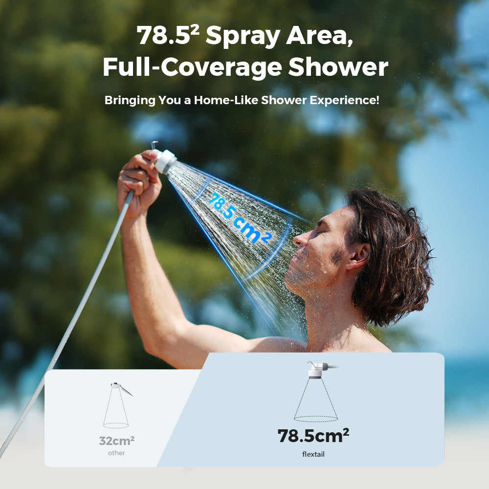 FLEXTAIL Tiny Shower 迷你戶外淋浴器產品場景圖