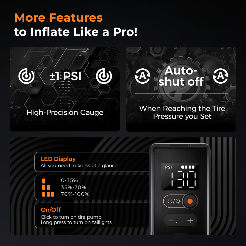 FLEXTAIL Tiny Tire Pump 200 迷你電動打氣機