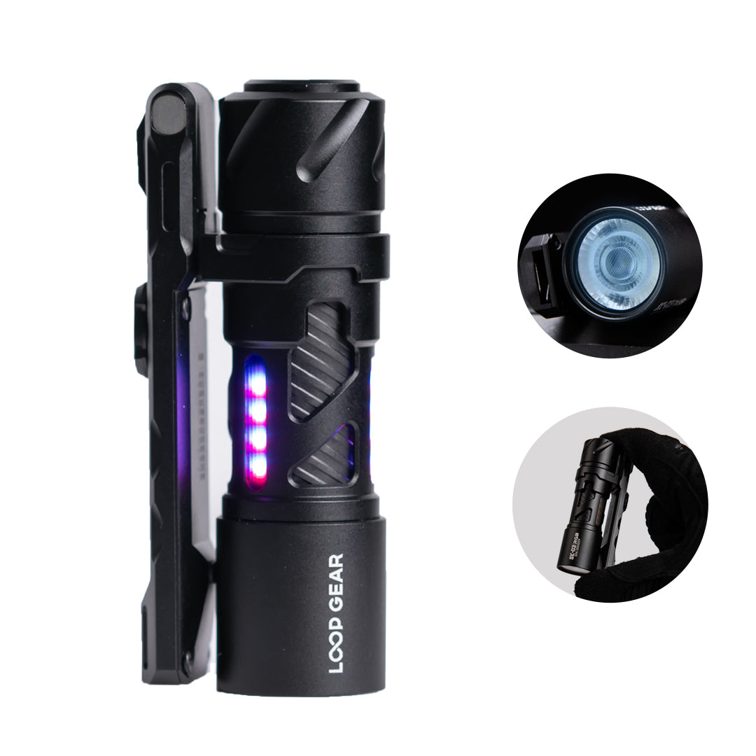 LOOP GEAR SK03 RGB 鋁合金 EDC 迷你手電筒