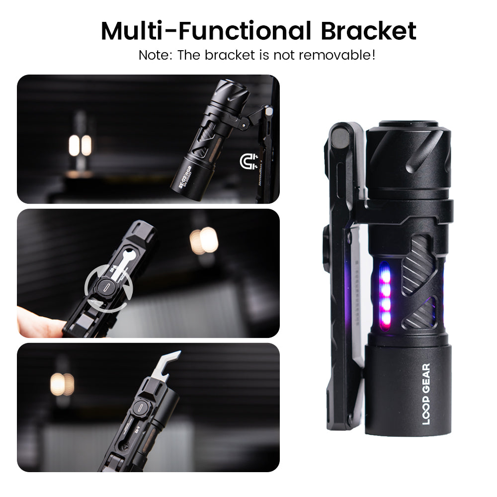 LOOP GEAR SK03 RGB 鋁合金 EDC 迷你手電筒