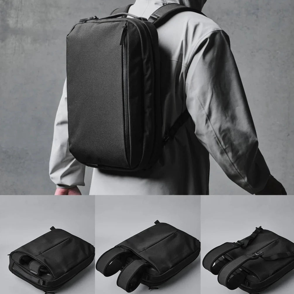 ALPAKA Elements Tech Brief Pro 日常通勤背囊 600D｜支援手提、斜挎包、背囊 三種攜帶模式，滿足多場景需求