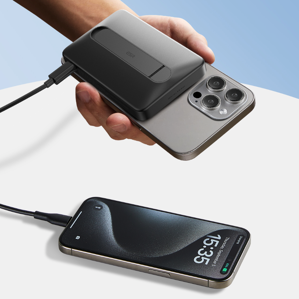 ESR Qi2 MagSlim Kickstand Power Bank 10000mAh 移動電源｜大容量 10000mAh