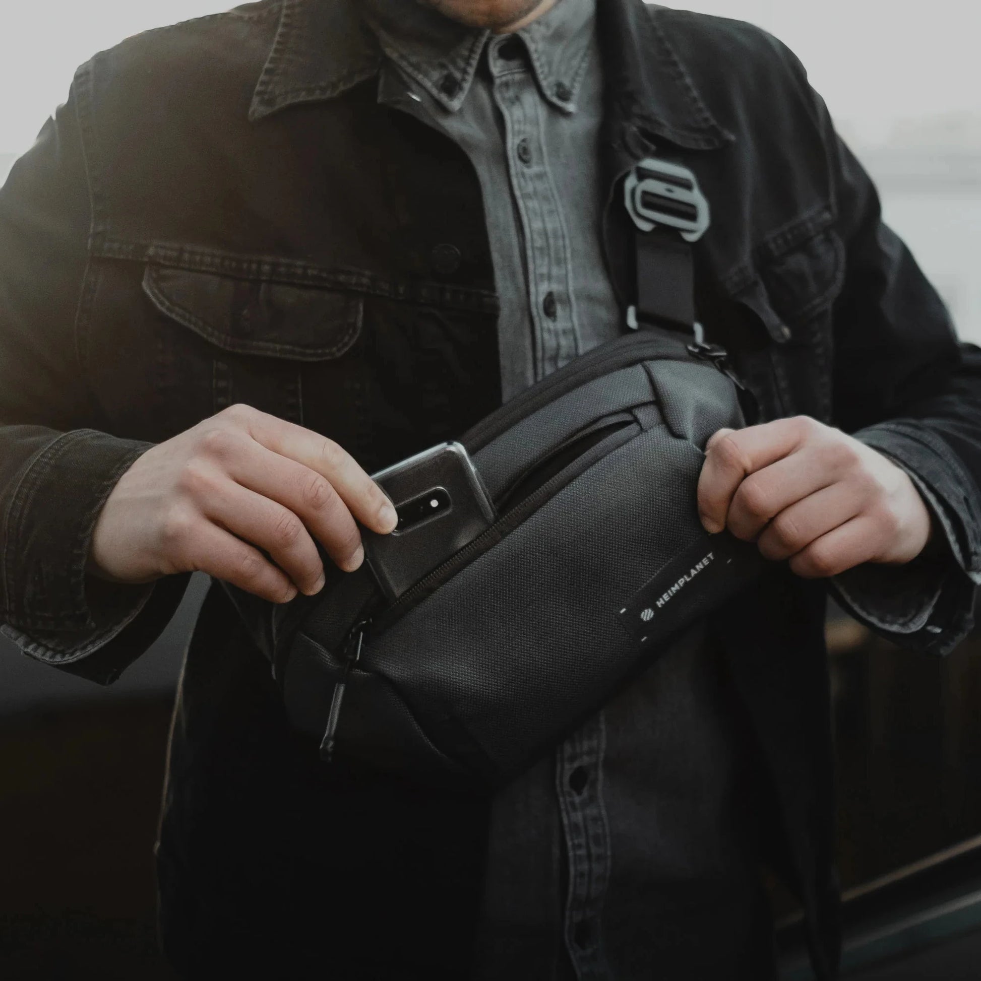 HEIMPLANET Transit Line Sling Pocket 多功能斜背包｜重量輕盈，適合日常使用、旅行或戶外活動