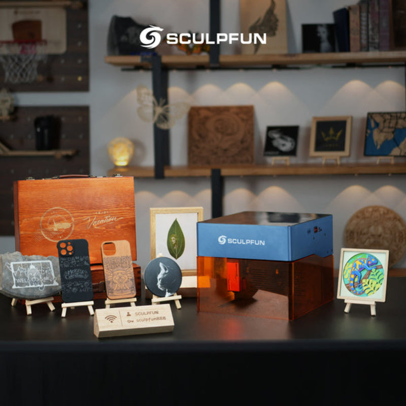 SCULPFUN iCube Pro 便攜式鐳射雕刻機  5W 場景圖