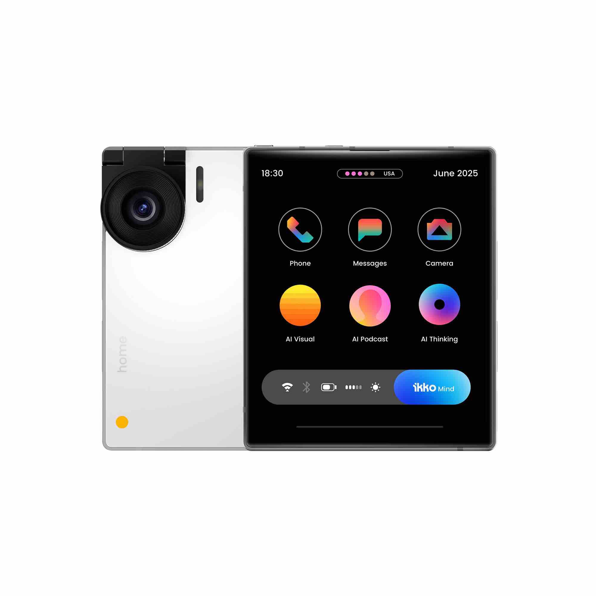 IKKO MindOne Pro AI 智能手機｜支援多地區｜50MP 翻轉相機｜藍寶石