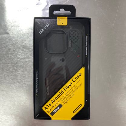 AULUMU Aramid Fiber Case 超薄芳綸纖維手機殼 - iPhone 16 Pro 專用 #1840 ( 陳列品/瑕疵品特價出售 )
