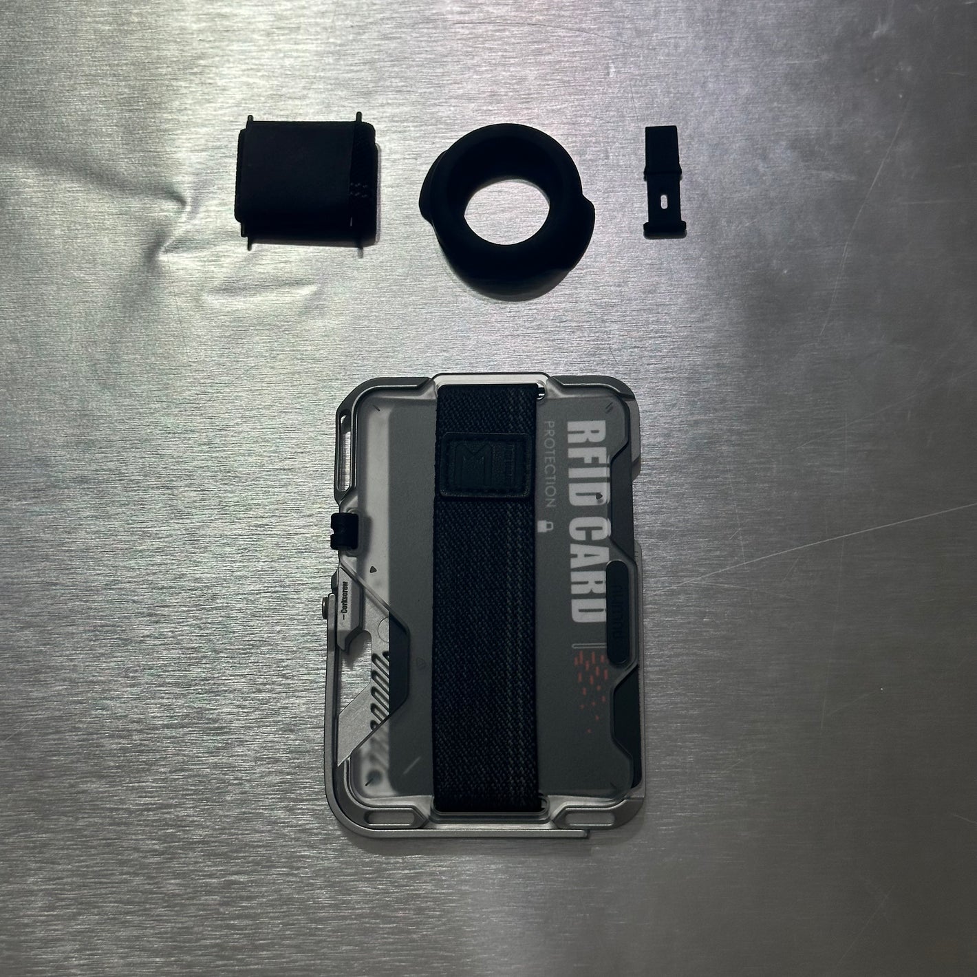 AULUMU Multi-Tool Metal Wallet 多功能磁吸金屬卡包 G03 #1822 ( 陳列品/瑕疵品特價出售 )