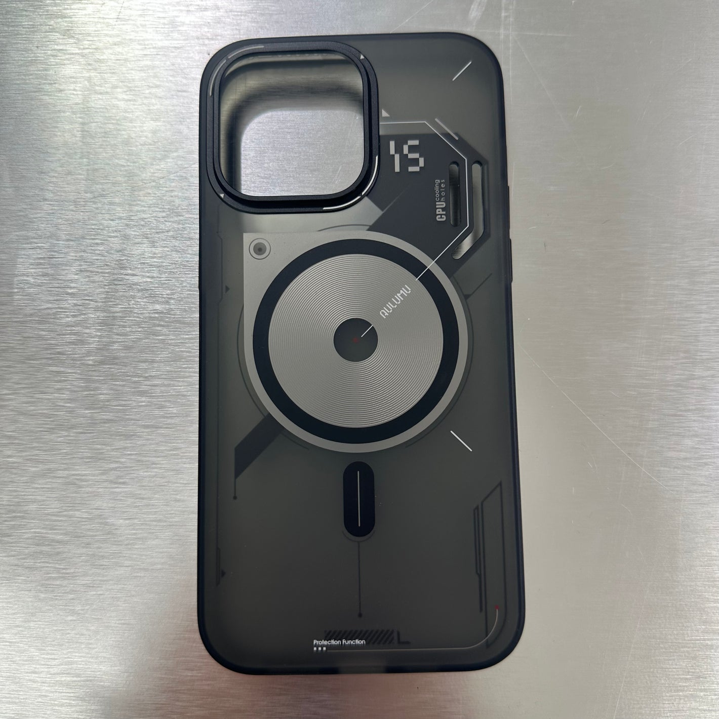 AULUMU Semi-Translucent Frosted Case 磁吸手機殼｜iPhone 15 系列 #1947 ( 陳列品/瑕疵品特價出售 )