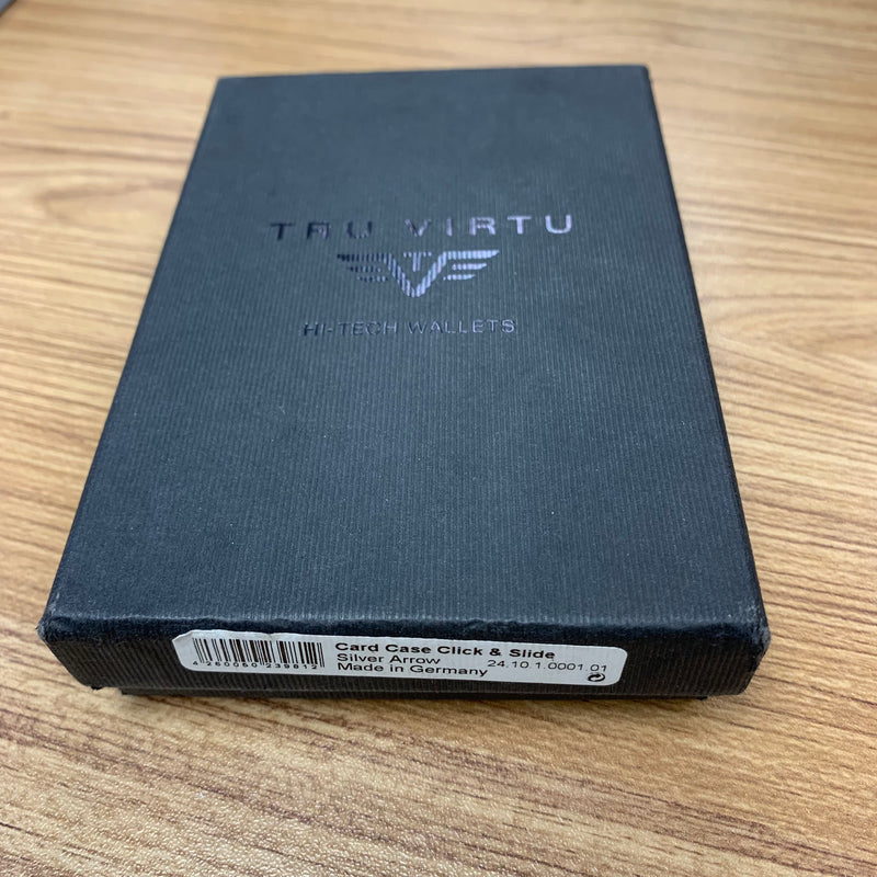 Tru Virtu Card Case CLICK & SLIDE Silver Arrow 多功能卡包