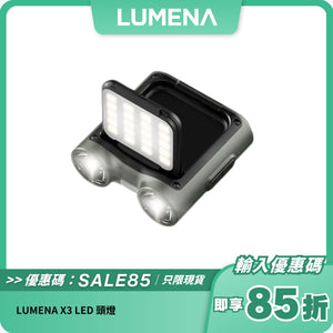 LUMENA X3 LED 頭燈｜900流明 x 多模式照明 x 輕巧耐用設計