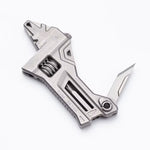 FEGVE 多功能 EDC 鈦合金工具｜隱藏式小刀（龍版）｜採用 M390 粉末鋼，鋒利耐用