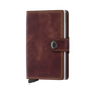 SECRID Miniwallet Matte Satin Steel 真皮防盜銀包 ｜一鍵彈出卡槽｜RFID防盜保護