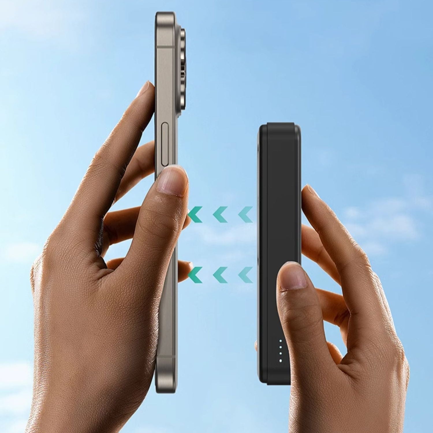 磁性吸附技術，Zendure 行動電源穩固連接 iPhone 背面，適用於 iPhone 16 系列