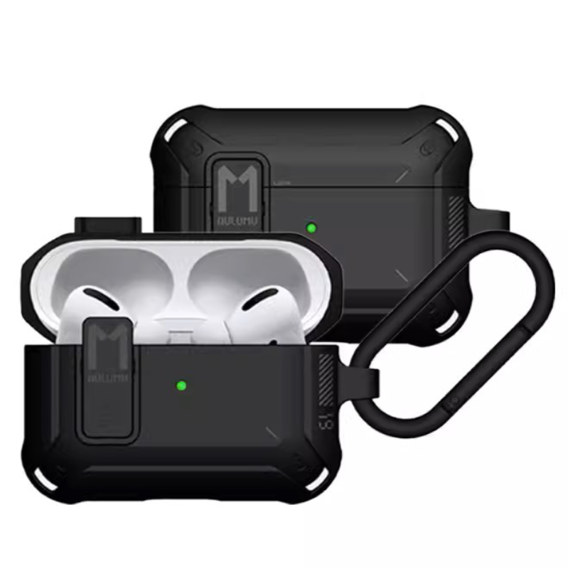 AULUMU 機能風AirPods Pro耳機保護殼｜支持 Qi 認證無線充電及 Lightning 連接器充電