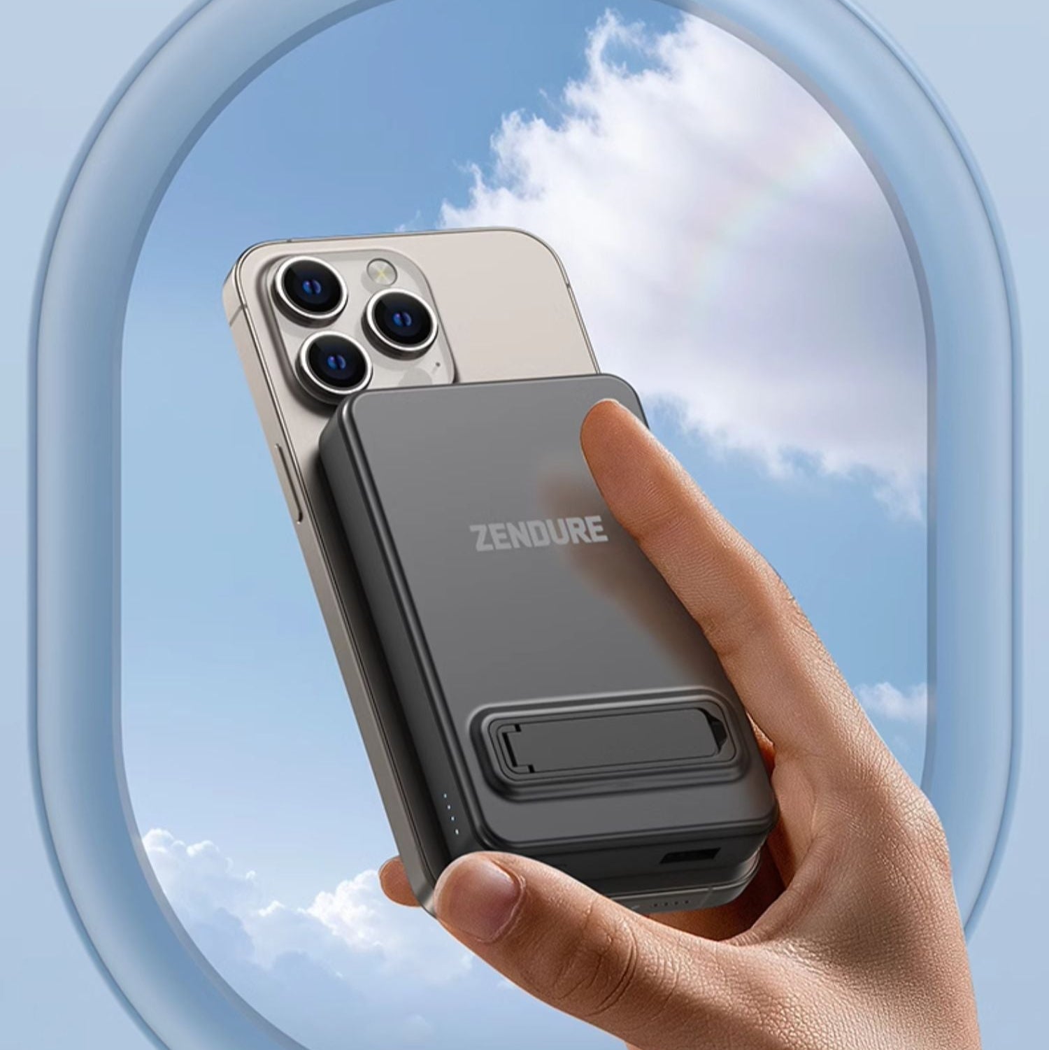 Zendure 行動電源輕巧便攜，僅 223 克，適合旅行或日常攜帶