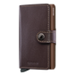 SECRID Miniwallet Matte Satin Steel 真皮防盜銀包 ｜一鍵彈出卡槽｜RFID防盜保護