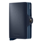 SECRID Twinwallet Optical Titanium Blue 真皮防盜銀包 ｜雙卡槽極大容量｜RFID防盜保護