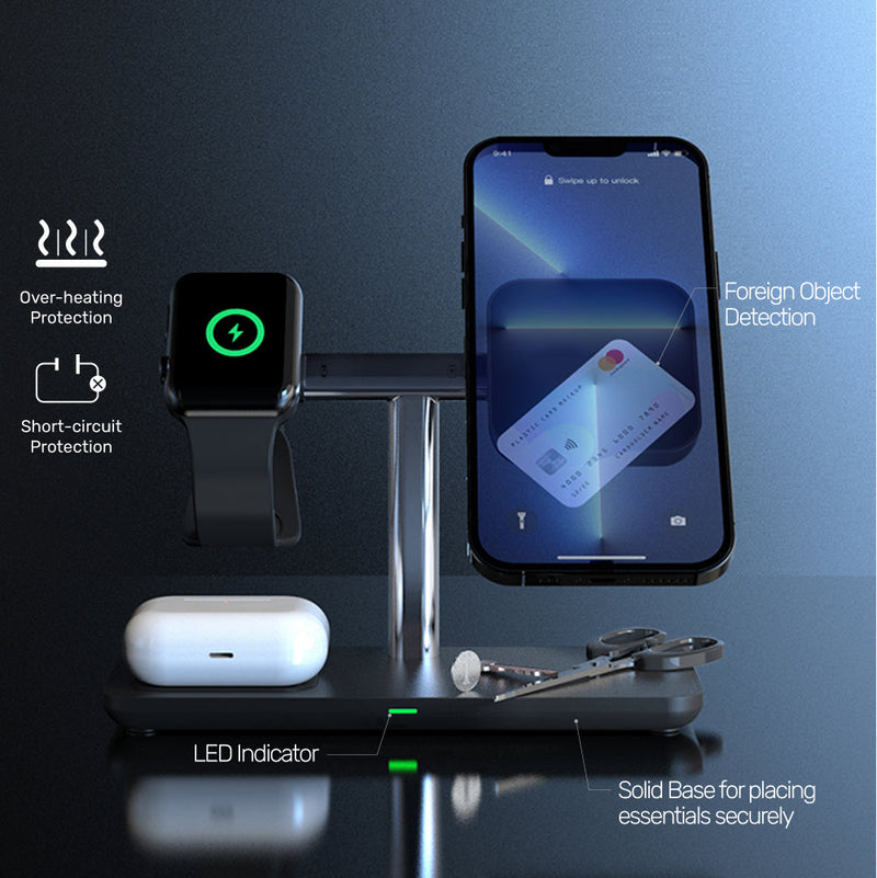 UNITEK MagMighty TRI 三合一可分割磁性無線充電座 P1212A
