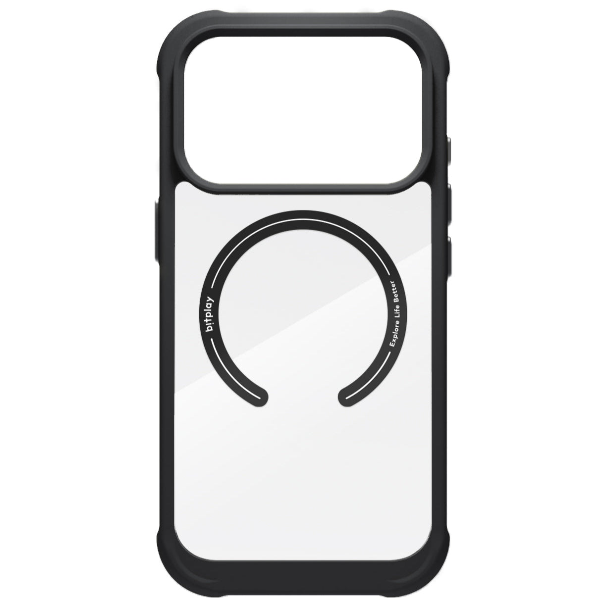 BITPLAY Wander Case iPhone 17 黑色正面展示。