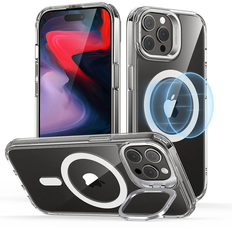 ESR Classic Hybrid Case with Stash Stand iPhone 15系列 磁吸支架保護殼保護貼