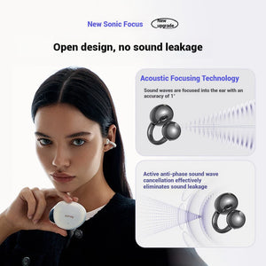 SANAG S7S 無線氣骨傳導 AI 耳機｜可調節耳橋設計
