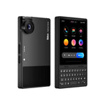 IKKO MindOne Snap-in Case -炭黑色迷你鍵盤手機殼展示圖，內置電池與背光燈鍵盤