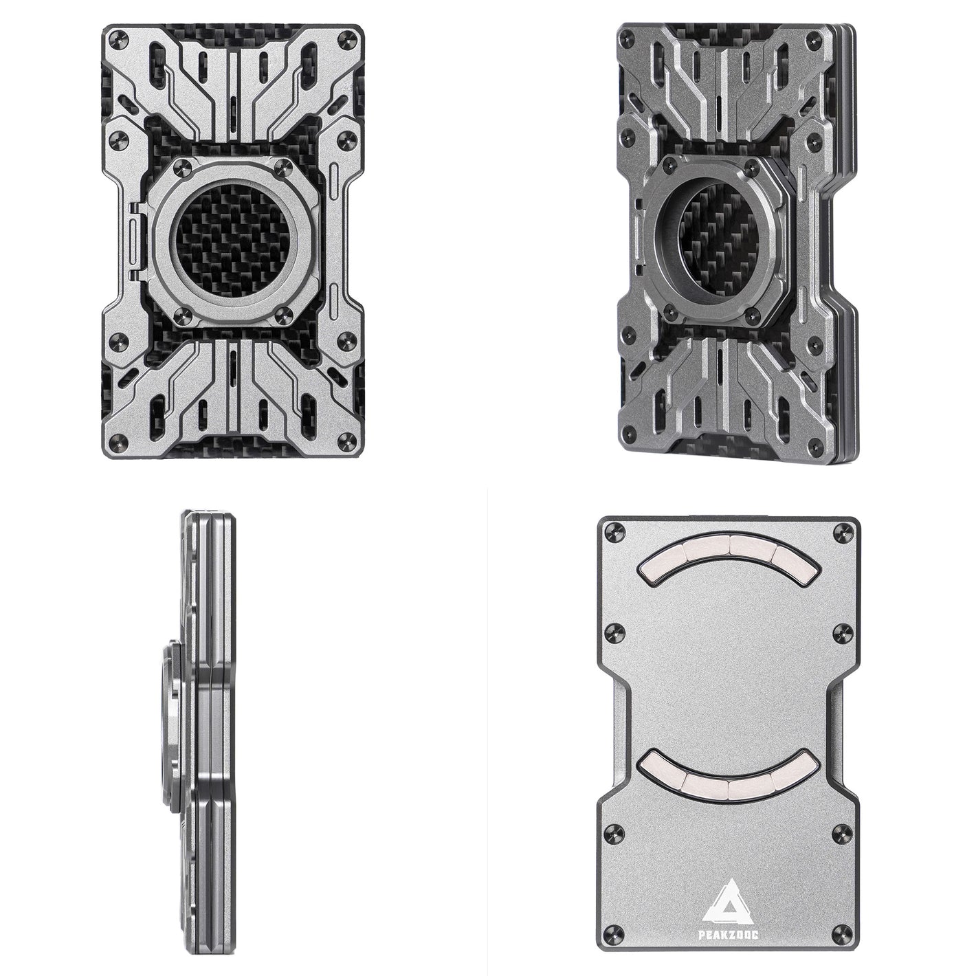 PEAKZOOC Mechguard 多功能磁吸支架RFID卡包｜內置碳纖維RFID屏蔽層