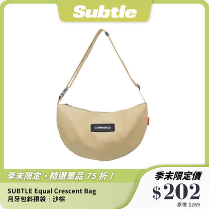 SUBTLE Equal Crescent Bag 月牙包斜孭袋｜8L 大容量防潑水｜都市休閒必備
