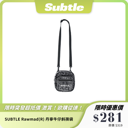 SUBTLE Rawmad(R) 丹寧牛仔斜孭袋｜輕便多隔層收納｜復古隨行小包