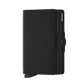 SECRID Twinwallet Optical Titanium Blue 真皮防盜銀包 ｜雙卡槽極大容量｜RFID防盜保護
