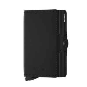SECRID Twinwallet Optical Titanium Blue 真皮防盜銀包 ｜雙卡槽極大容量｜RFID防盜保護