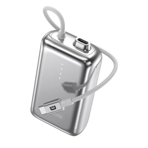 Zendure SuperMini Pro 自帶線行動電源，10000mAh 大容量，支援 30W 快充
