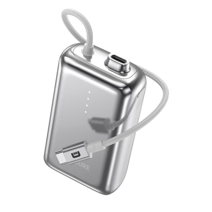 Zendure SuperMini Pro 自帶線行動電源，10000mAh 大容量，支援 30W 快充