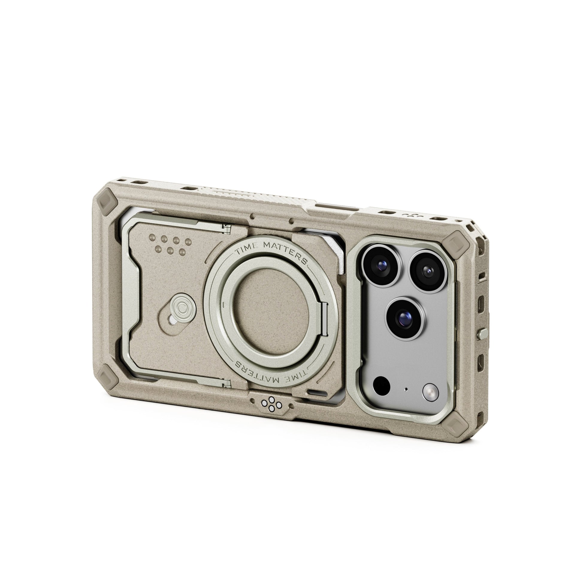 TILTA KHRONOS iPhone 17 Pro/Pro Max 保護殼展示正面外觀設計。