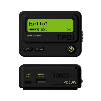 TROZK TP01-10-30W BB機移動電源｜經典 BB 機外觀設計重現 90 年代的懷舊風潮，搭配現代快充技術