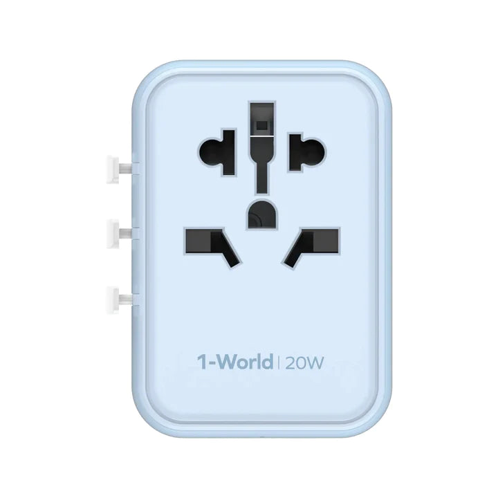 MOMAX 1-World 20W 3-插口+AC 旅行充電插座 UA11