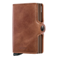 SECRID Twinwallet Optical Titanium Blue 真皮防盜銀包 ｜雙卡槽極大容量｜RFID防盜保護