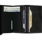 SECRID Miniwallet Matte Satin Steel 真皮防盜銀包 ｜一鍵彈出卡槽｜RFID防盜保護
