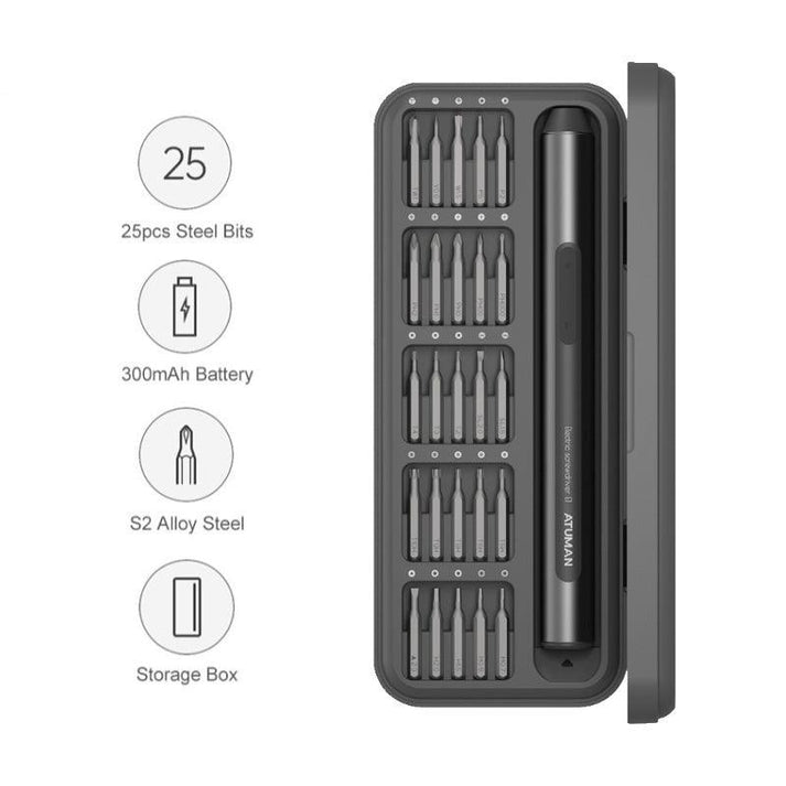 ATUMAN 25合1 電動精密螺絲刀套裝 E1