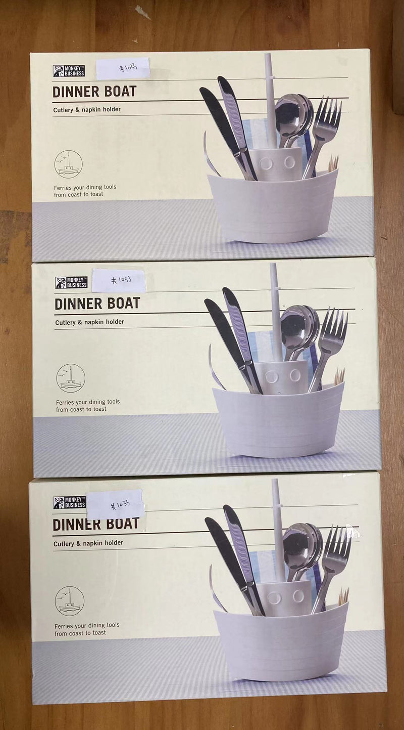 以色列 Monkey Business Dinner Boat Cutlery Holder 船形餐具架