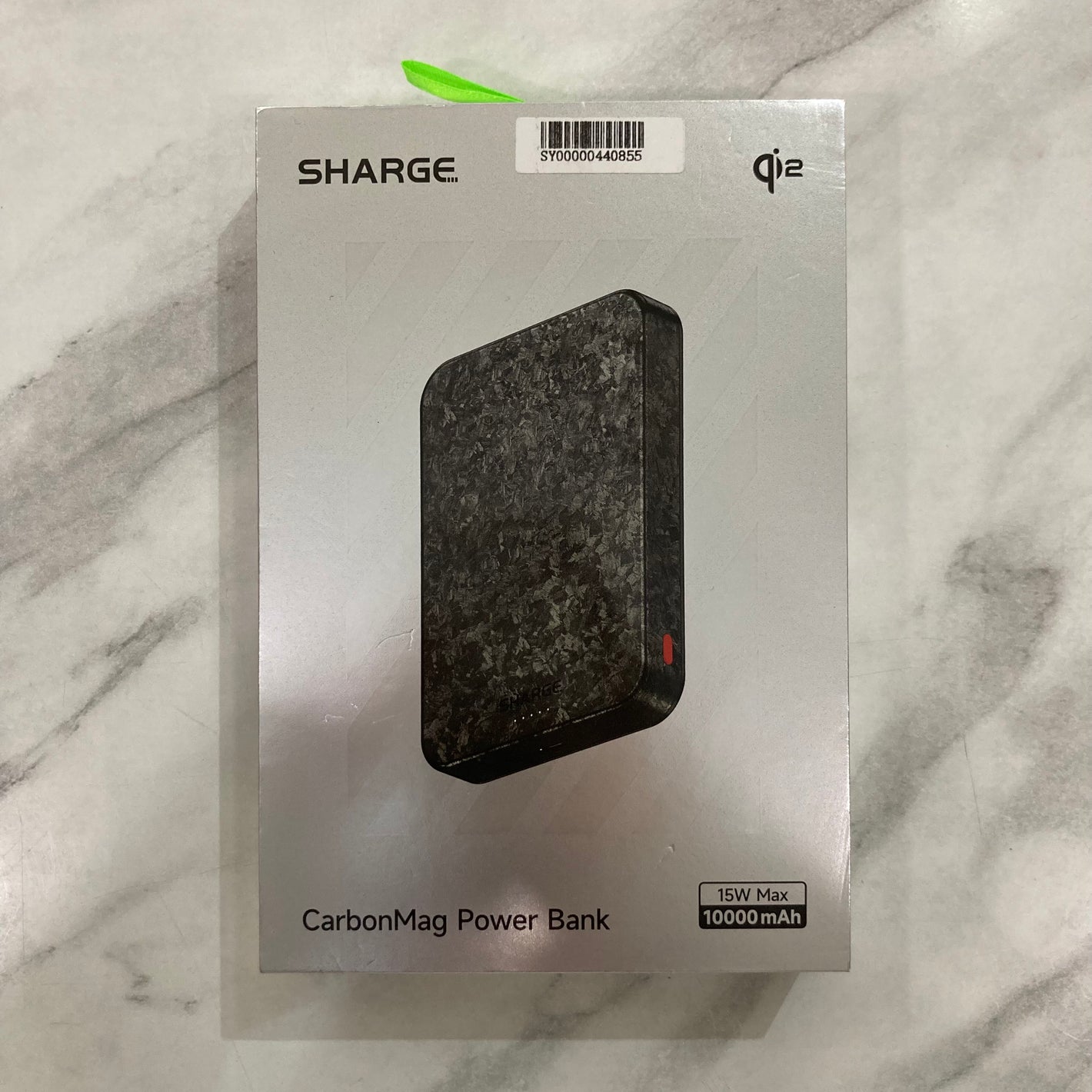 SHARGE Qi2 碳纖維磁吸行動電源 10000mAh C2｜3C安全認證 #1718 ( 陳列品/瑕疵品特價出售 )