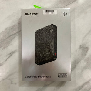 SHARGE Qi2 碳纖維磁吸行動電源 10000mAh C2｜3C安全認證 #1718 ( 陳列品/瑕疵品特價出售 )
