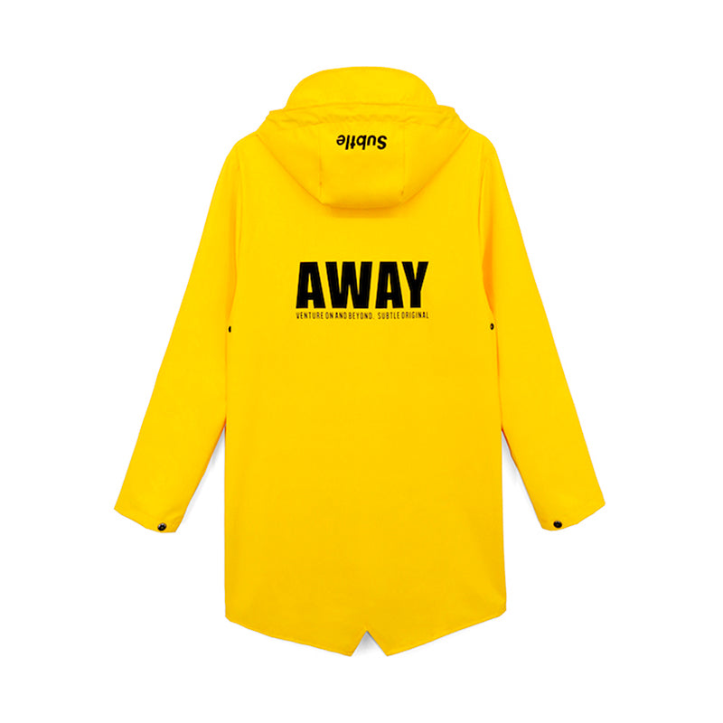 UBTLE AWAY Raincoat 全天候防水防風風衣黃色